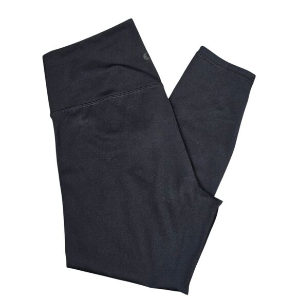 Danskin Women's M Crossover Waist Black Crop Leggings - Picture 3 of 14